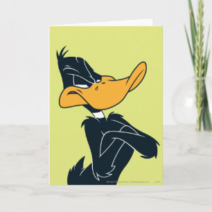 Tarjeta DAFFY DUCK™ con los brazos cruzados