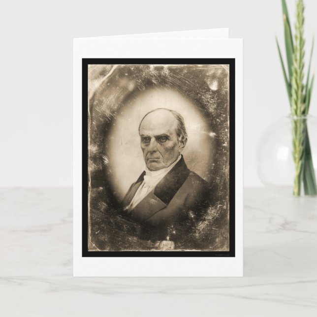 Tarjeta Daguerreotype 1845 de Daniel Webster (Anverso)