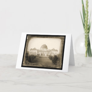 Tarjeta Daguerreotype 1846 de DC del capitolio de los