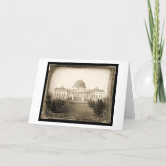 Tarjeta Daguerreotype 1846 de DC del capitolio de los