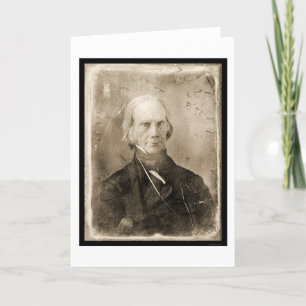 Tarjeta Daguerreotype 1851 de Henry Clay