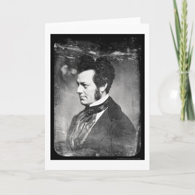 Tarjeta Daguerreotype 1852 de Edwin Forrest (Anverso)