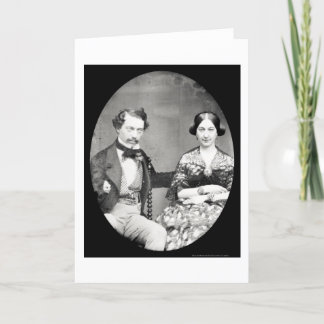 Tarjeta Daguerreotype 1858 del campo del W. y de Maria