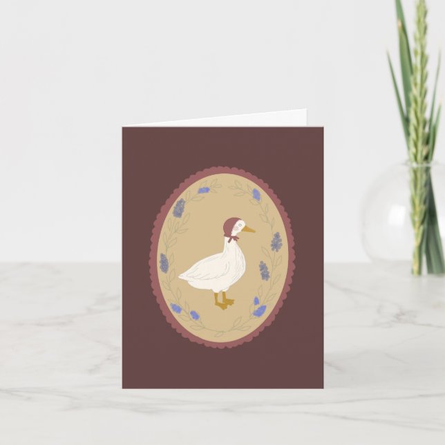 Tarjeta Dainty little goose card (Anverso)