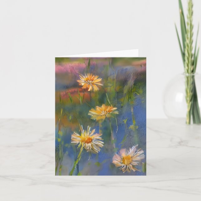 Tarjeta Daisias acuáticas y personalizado de estanques (Anverso)