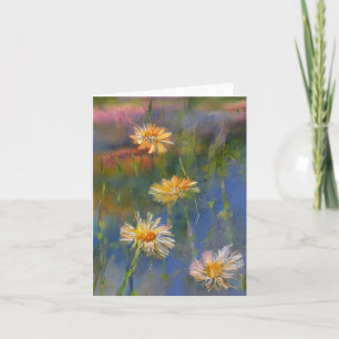 Tarjeta Daisias acuáticas y personalizado de estanques