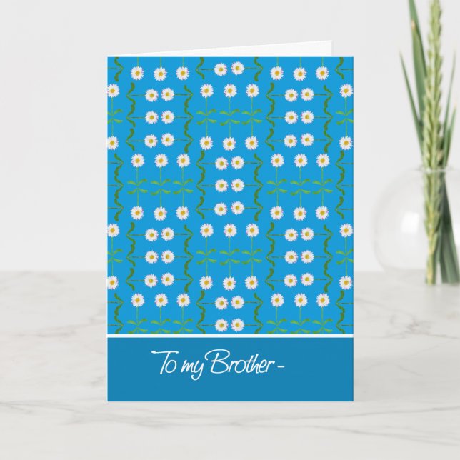 Tarjeta Daisies April Birday Card for Brother (Anverso)