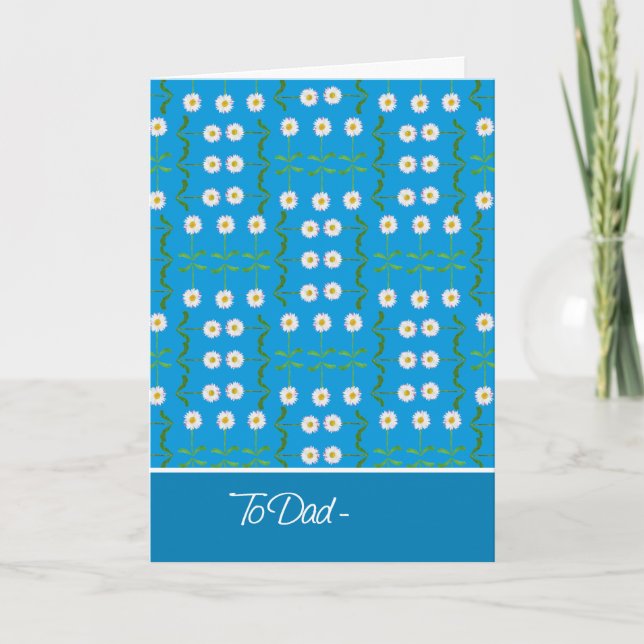 Tarjeta Daisies April Birday Card for Dad (Anverso)