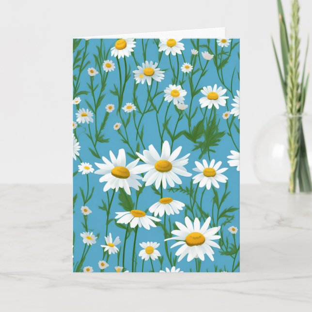 Tarjeta Daisies de cumpleaños de un amigo (Anverso)