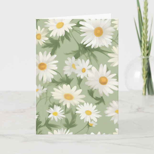 Tarjeta Daisies de cumpleaños de verano (Anverso)