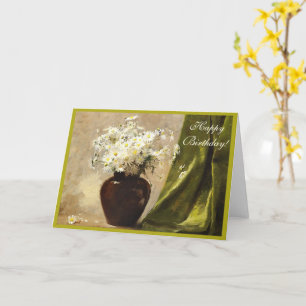 Tarjeta Daisies en un jarrón, Paul Fisher Feliz Cumpleaños