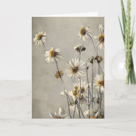 Tarjeta Daisies secos pensando en ti