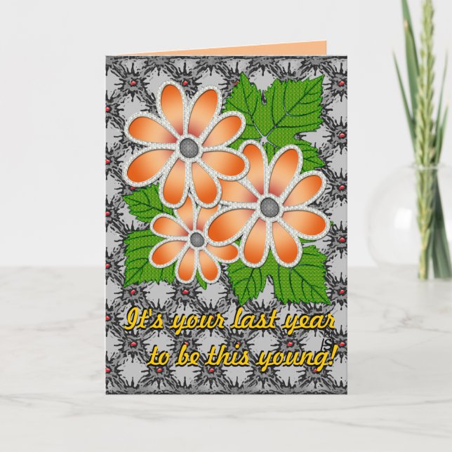 Tarjeta Daisy #2 (Tarjeta de cumpleaños) (Anverso)