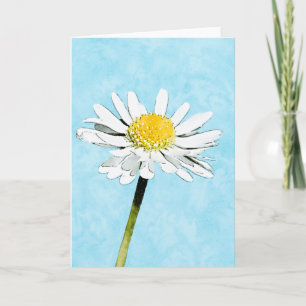 Tarjeta Daisy Blank