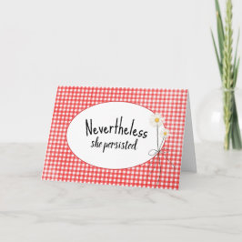 Tarjeta Daisy Bouquet En Gingham