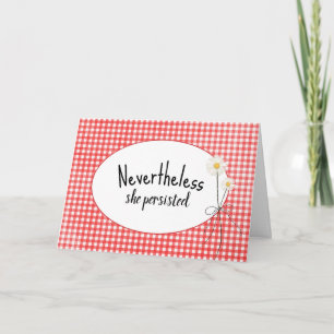 Tarjeta Daisy Bouquet En Gingham