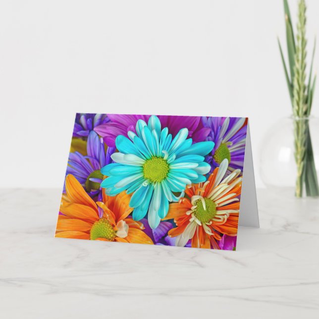 Tarjeta Daisy Bouquet Name Day (Anverso)