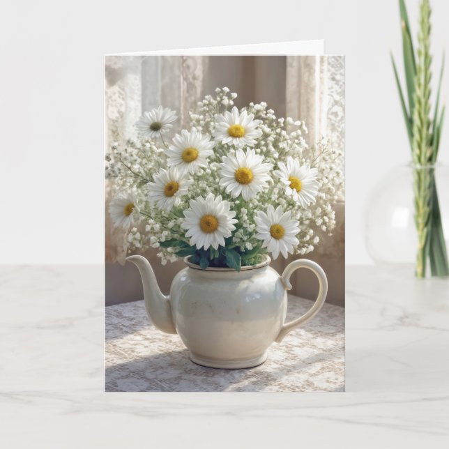 Tarjeta Daisy Bouquet Thinking of You (Anverso)