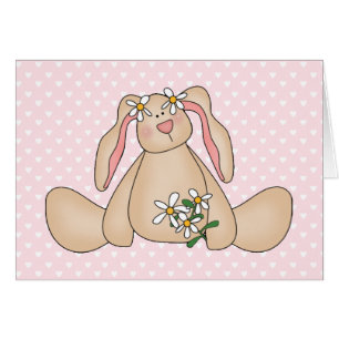 Tarjeta Daisy Bunny Blank