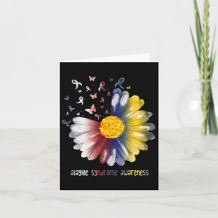 Tarjeta Daisy Butterfly Síndrome de Alagille Conciencia