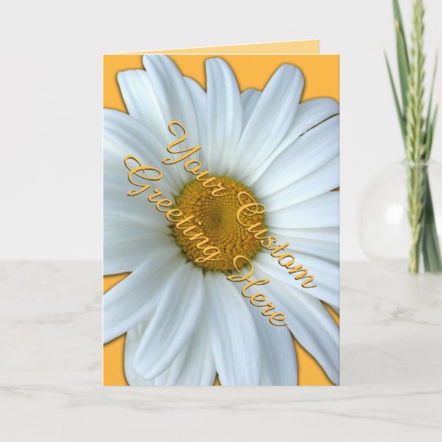 Tarjeta Daisy Card Personalizado de Flores Silvest (Anverso)