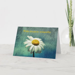 Tarjeta Daisy - Con profundo pesar