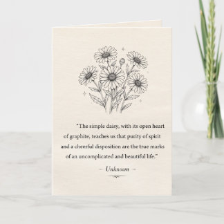Tarjeta Daisy de abril