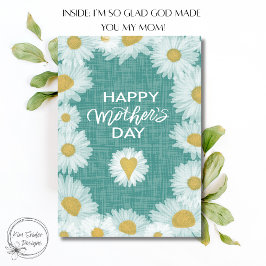 Tarjeta Daisy Florals Feliz Día de la Madre