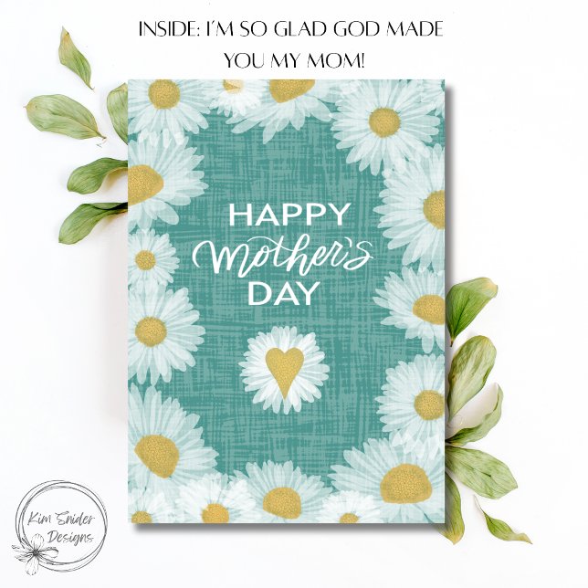 Tarjeta Daisy Florals Feliz Día de la Madre (Subido por el creador)