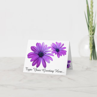 Tarjeta Daisy Flores Rosa Personalizado Tarjetas d