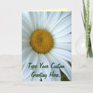 Tarjeta Daisy Flores salvajes Personalizado Tarjet