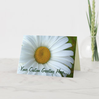 Tarjeta Daisy Flores salvajes Personalizado Tarjet