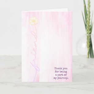 Tarjeta Daisy Friend Gracias