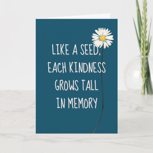 Tarjeta Daisy Gracias (Anverso)