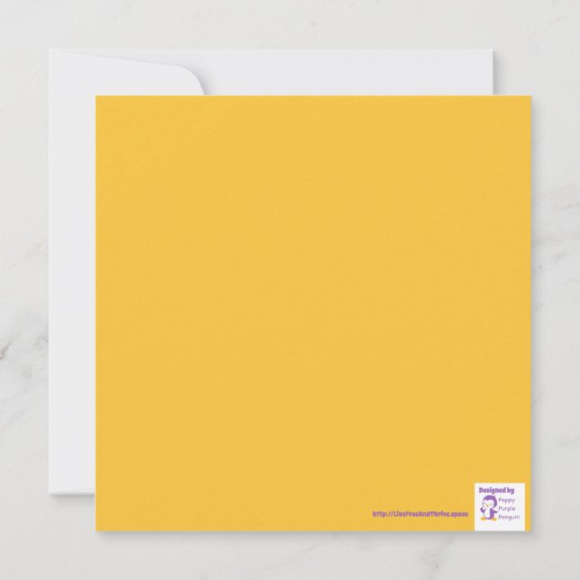 Tarjeta Daisy LOVE vintage (Reverso)