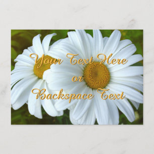 Tarjeta Daisy RSVP Personalizada de Invitaciones D
