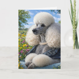 Tarjeta Daisy The Poodle Blank Card