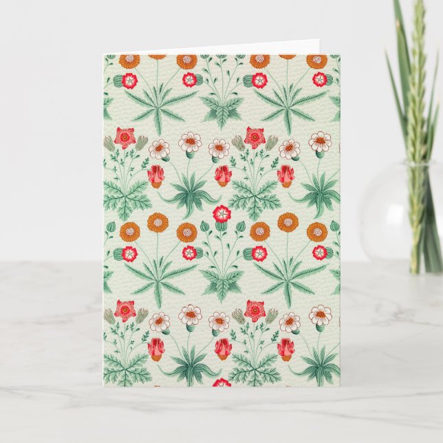 Tarjeta Daisy, William Morris (Anverso)