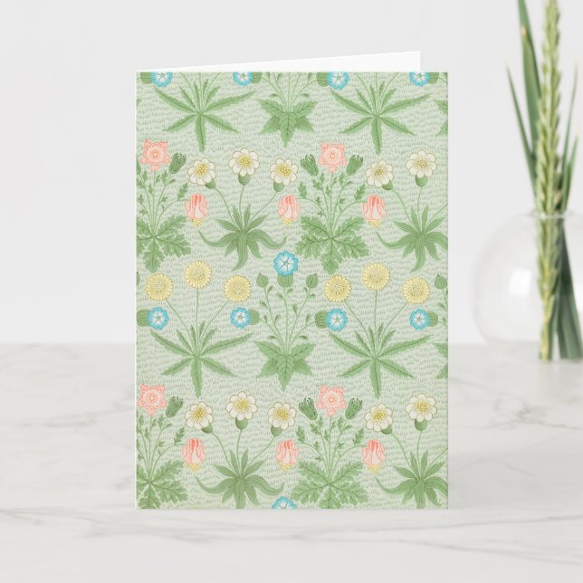 Tarjeta Daisy, William Morris (Anverso)