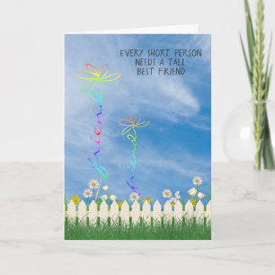 Tarjeta Daisys altas y bajas de mejores amigas