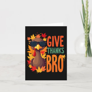 Tarjeta Dale Gracias Hermano Pavo Lindo Niño Agradecido Gr