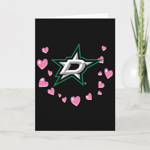 Tarjeta Dallas Stars Amor de San Valentín Nhl Licencia Ofi