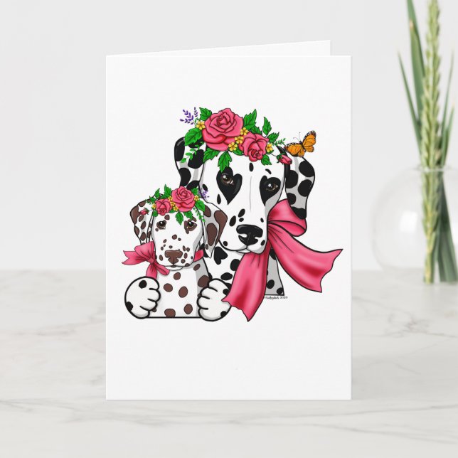 Tarjeta Dalmacia Feliz Día de la Madre (Anverso)