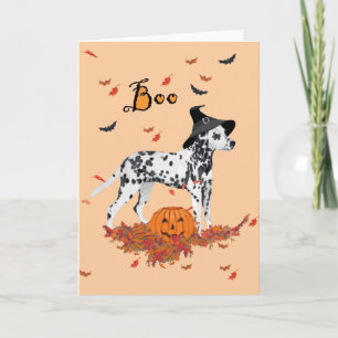 Tarjeta Dálmata de Halloween