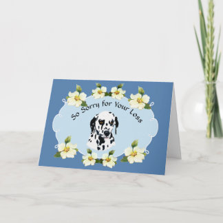Tarjeta Dalmatia con Solidaridad con el Dogwood Azul
