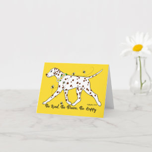 Tarjeta Dalmatian Bee Kind
