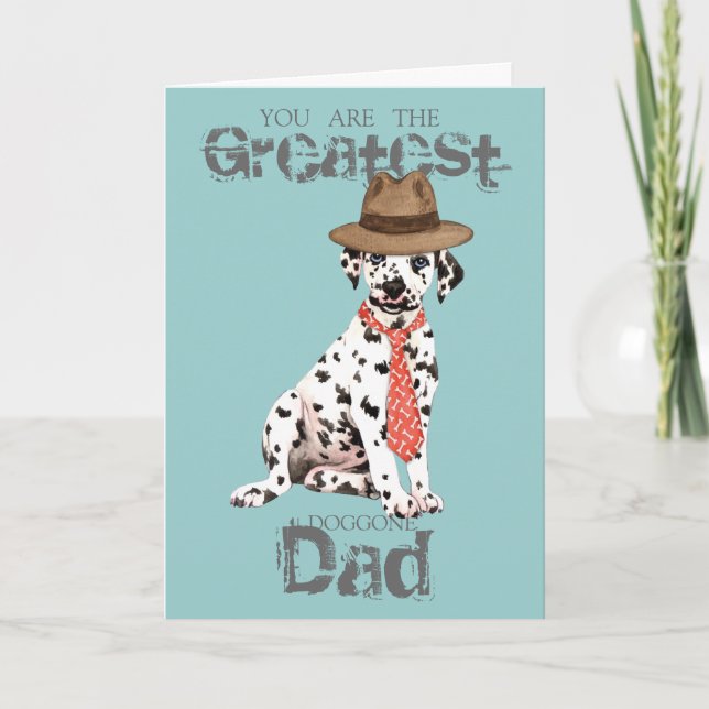 Tarjeta Dalmatian Dad (Anverso)