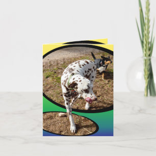 Tarjeta Dalmatian_On_Pastels,_Small_Note_Greeting_Card.
