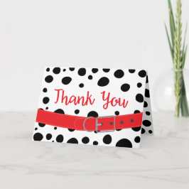 Tarjeta Dalmatian Spots Birthday Gracias