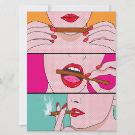 Tarjeta dama de hierba